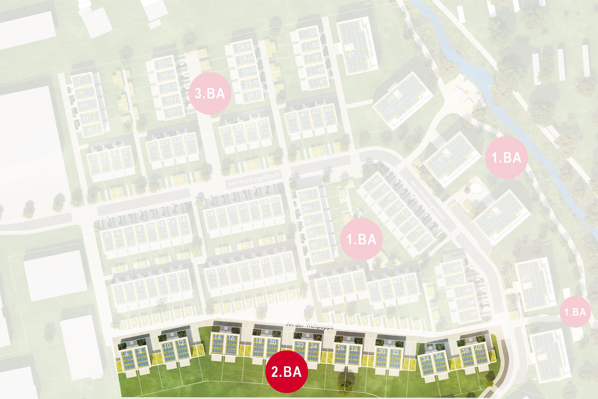 Doppelhäuser 2. Bauabschnitt Quartier am Bach Doppelhäuser 2. Bauabschnitt Quartier am Bach