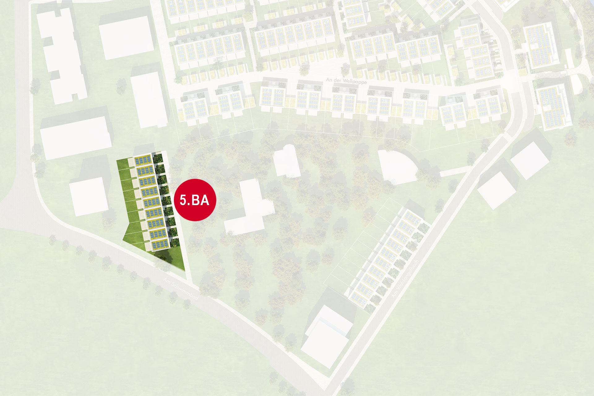 Lageplan Quartier am Bach BA 5